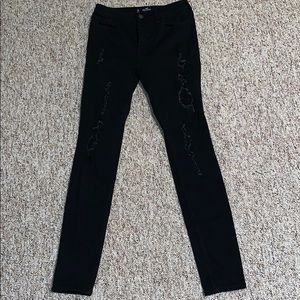Black Ripped Hollister Jeans